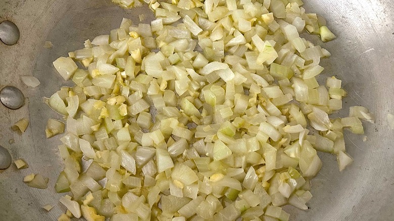 Sautéed onions and garlic