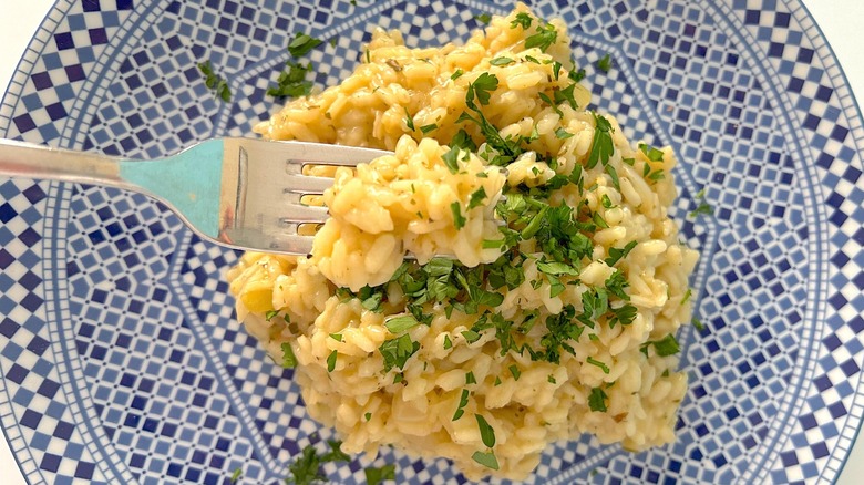 Plate of risotto