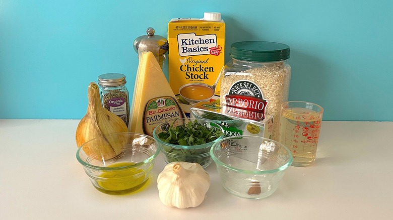 Ingredients for risotto