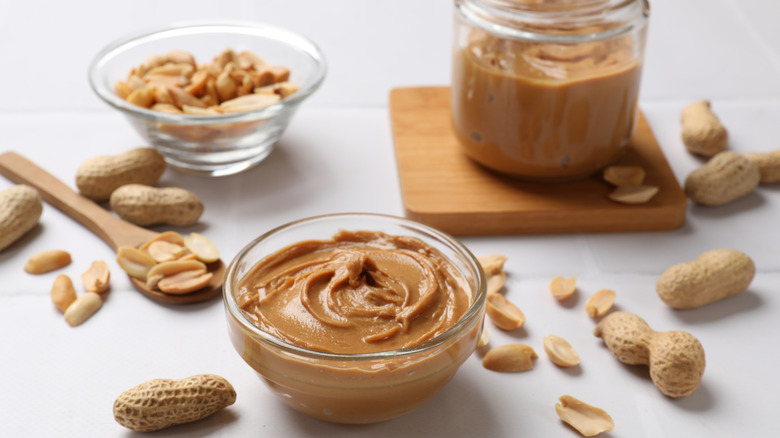 peanut butter and peanuts