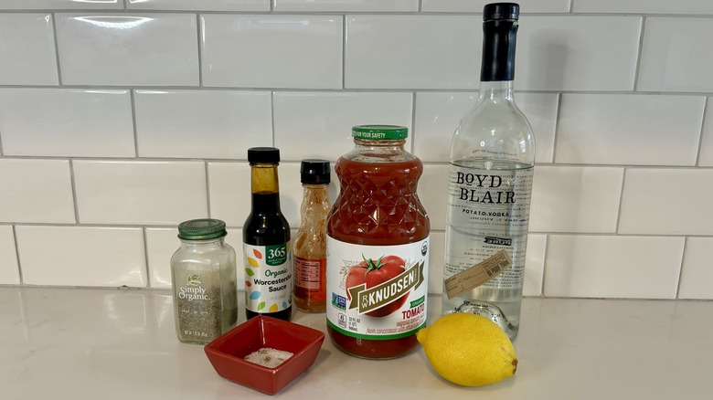 Bloody Mary ingredients 