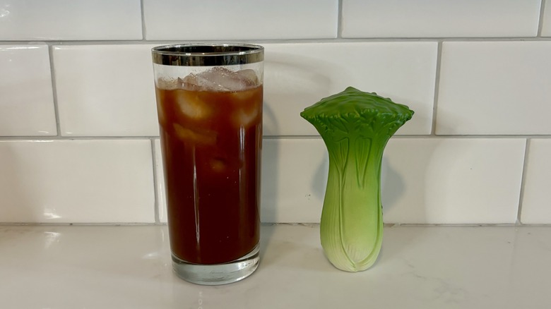 Bloody Mary and stuffed celery 