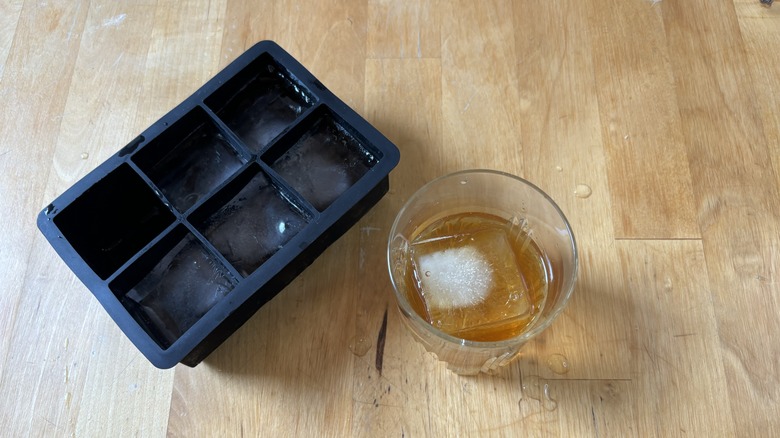 Ice cube tray and cup