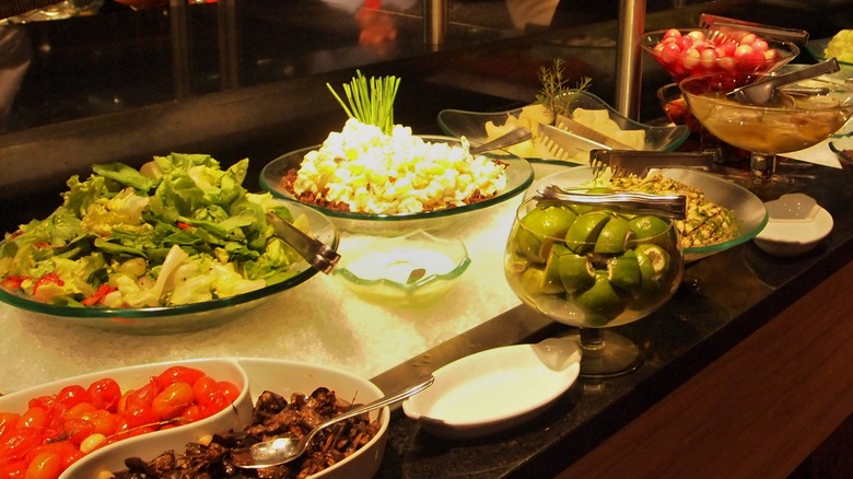 Salad bar at Brazilian steakhouse