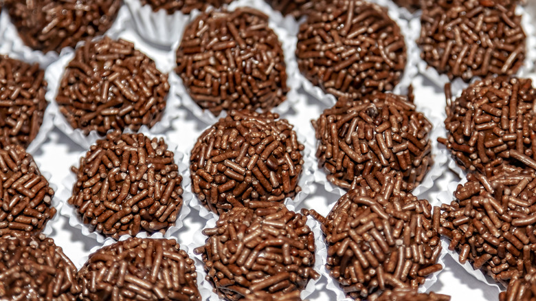 Tray of brigadeiros