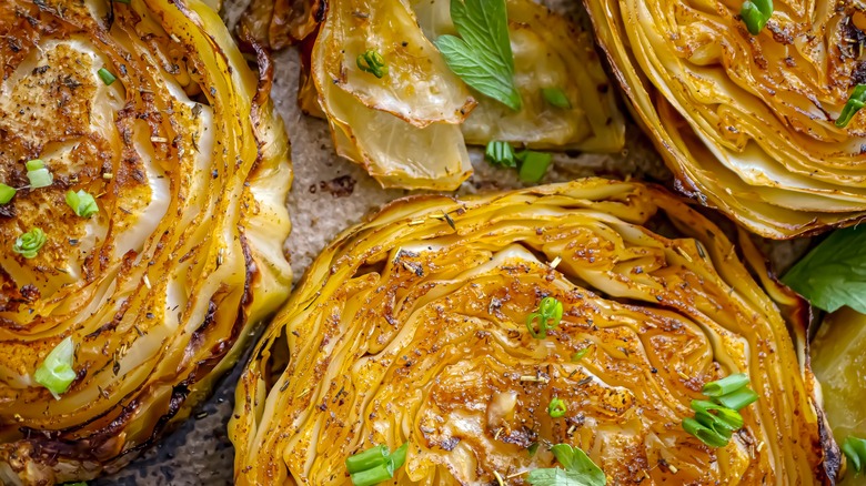 Roasted cabbage steaks