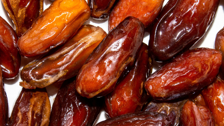 A closeup of fresh dates