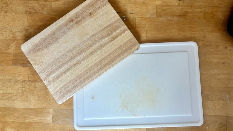 Cutting boards with hard use