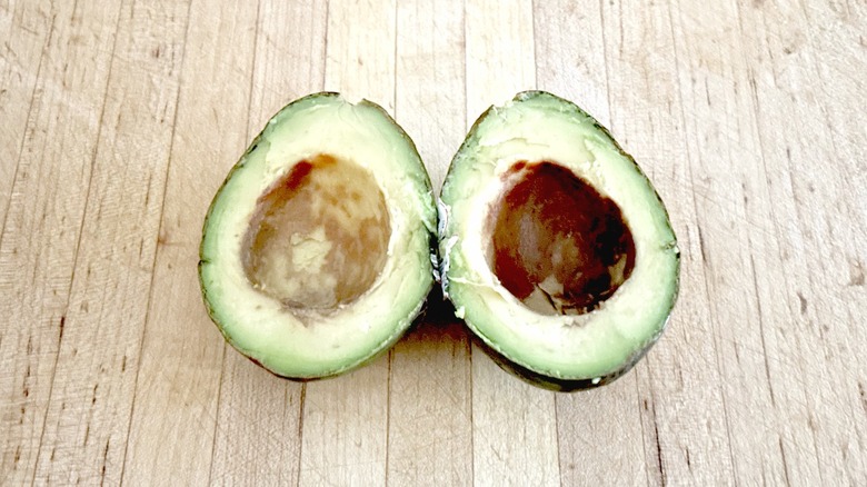 Avocado baked in oven