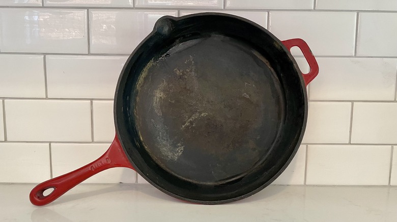 Rusted and old cast iron