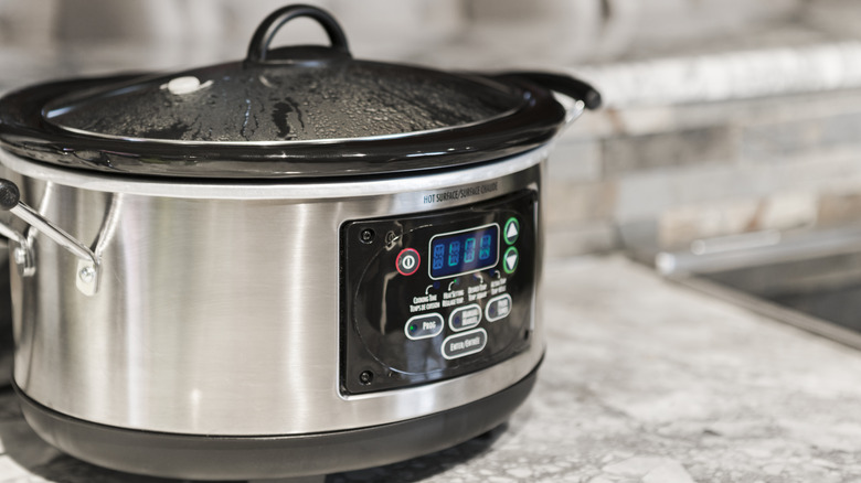 crockpot on counter