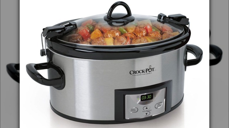 Crock-Pot on white background