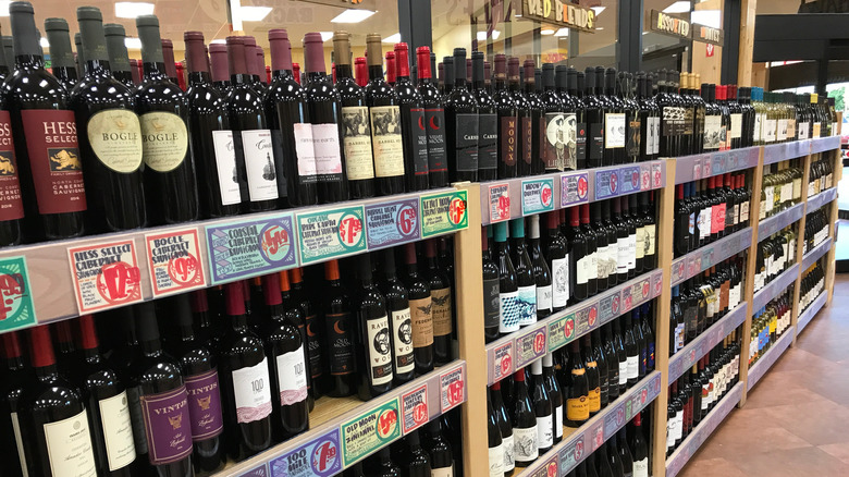 Trader Joe's wine aisle