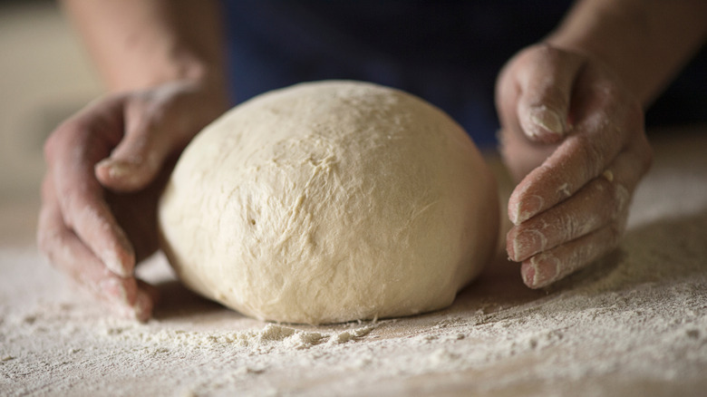 Rolling bread dough