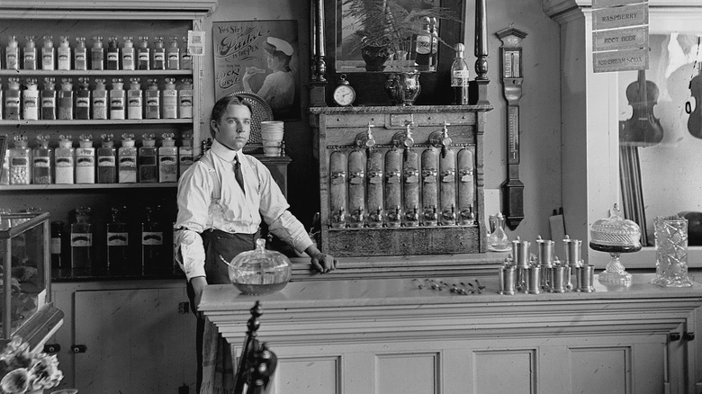 A 1905 soda fountain