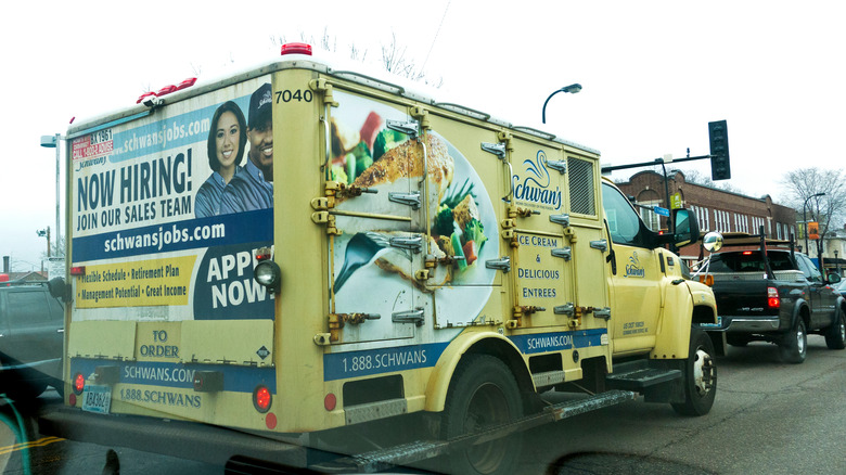 A Schwan's delivery truck