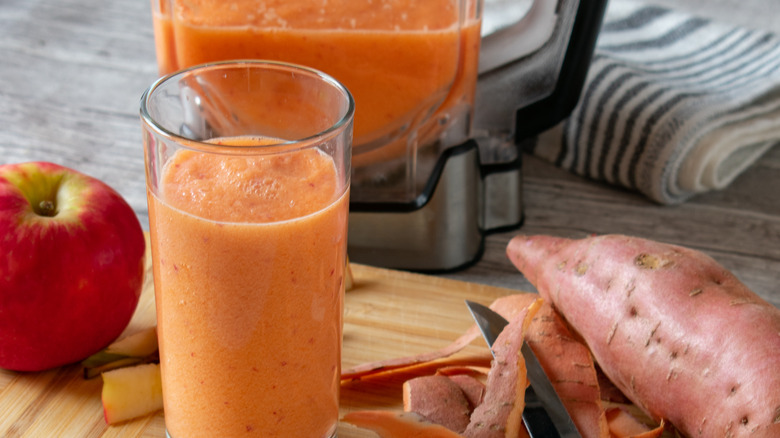 Sweet potato and apple smoothie