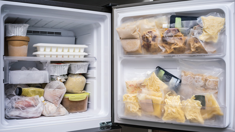 Well-stocked freezer