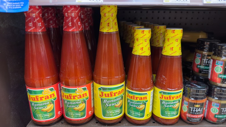 banana ketchup on a shelf