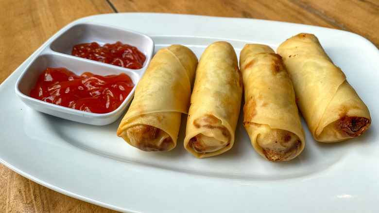 lumpia and ketchup