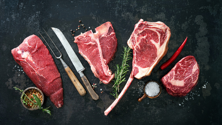 Different steak cuts