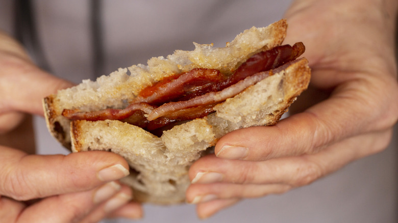 A bacon sandwich