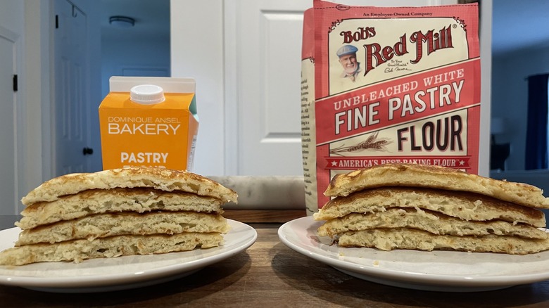 pancake test with crumb showing 