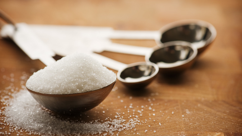 tablespoon filled with sugar