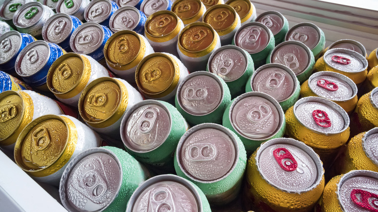 Selection of beer cans