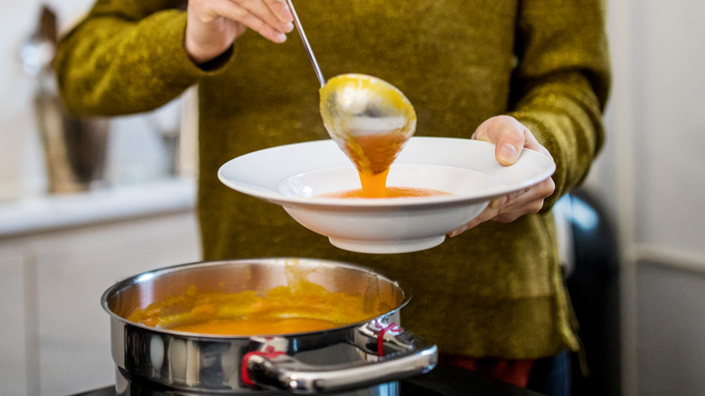 Dishing up soup