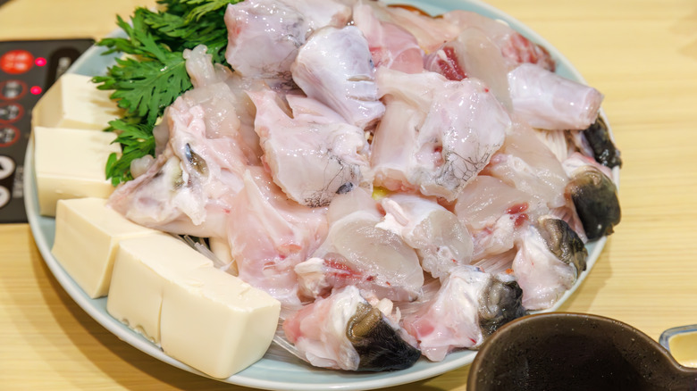 Pufferfish served in Kawasaki City