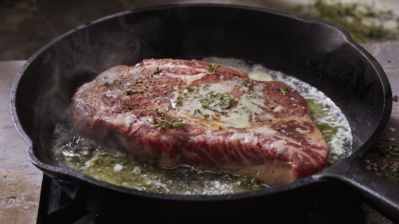 pean searing rib eye