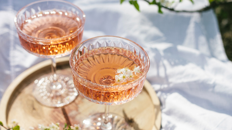 Two glasses of rosé