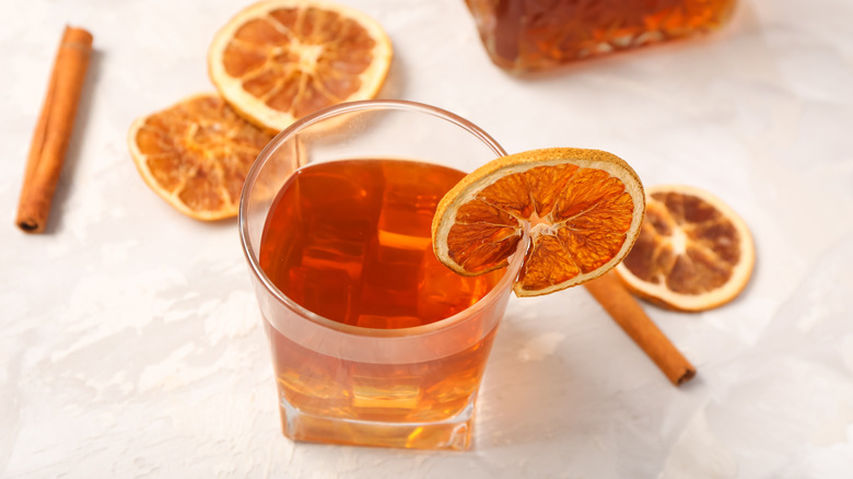 old fashioned with cinnamon stick