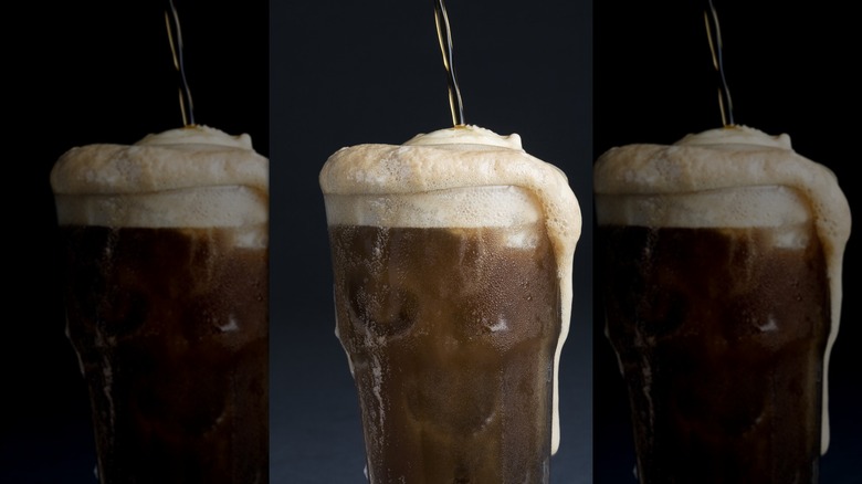 An ice cream float