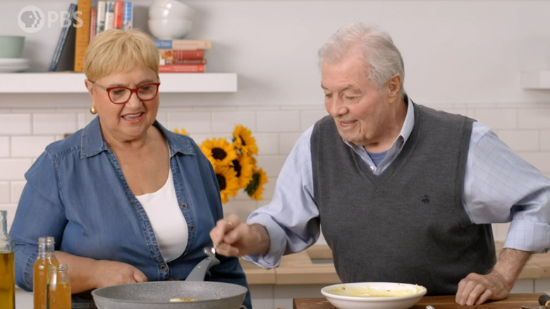 Lidia Bastianich and Jacques Pepin