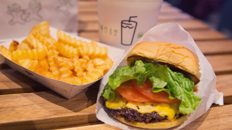 Shake Shack burger and fries