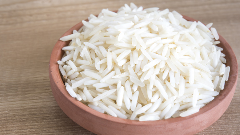 White rice in bowl