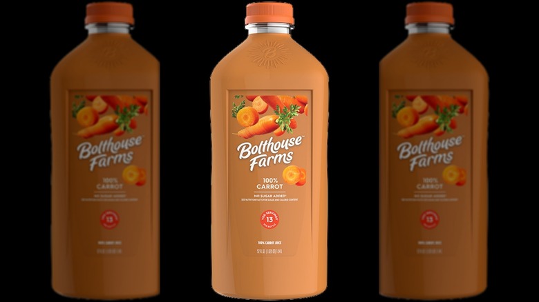 Bottle of Bolthouse Farms carrot juice