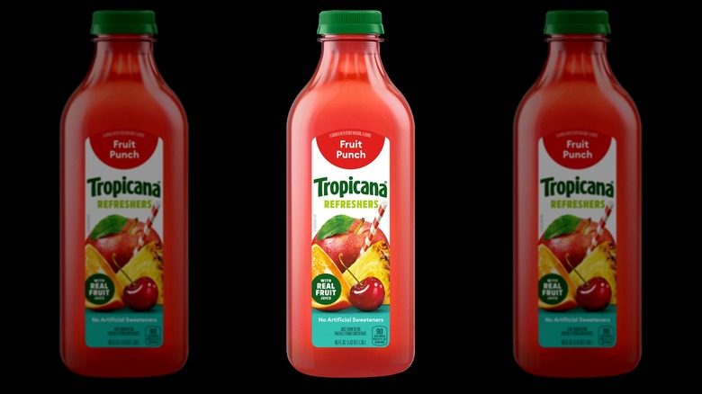 Bottle of Tropicana Refreshers fruit punch