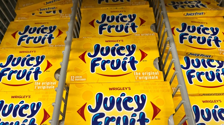 packs of Juicy Fruit Gum