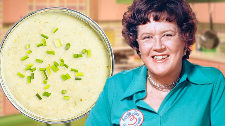 Julia Child and vichyssoise soup