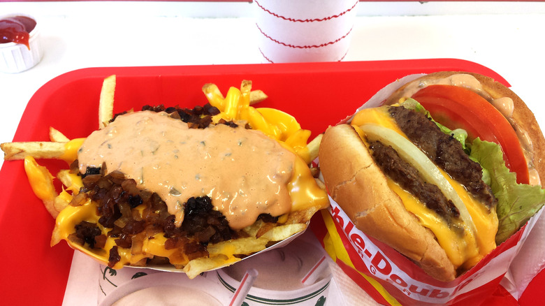 In-N-Out burger and animal-style fries