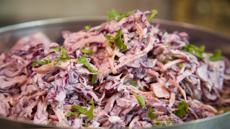 Pink coleslaw