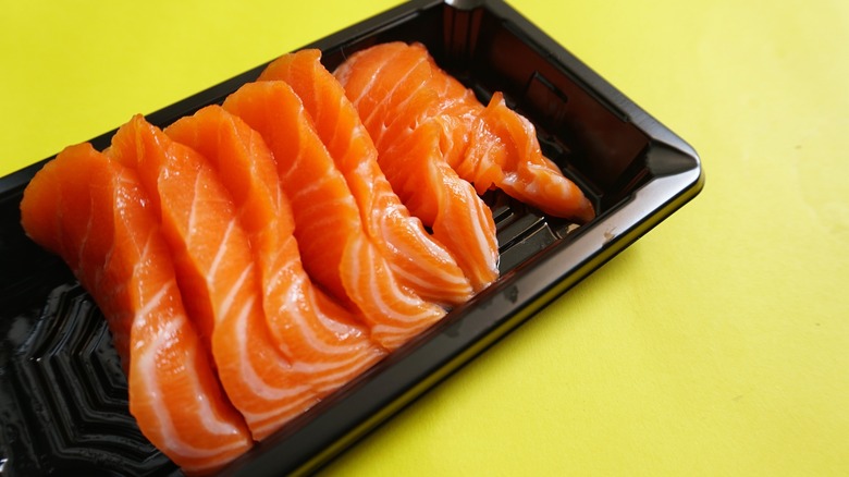 salmon sashimi