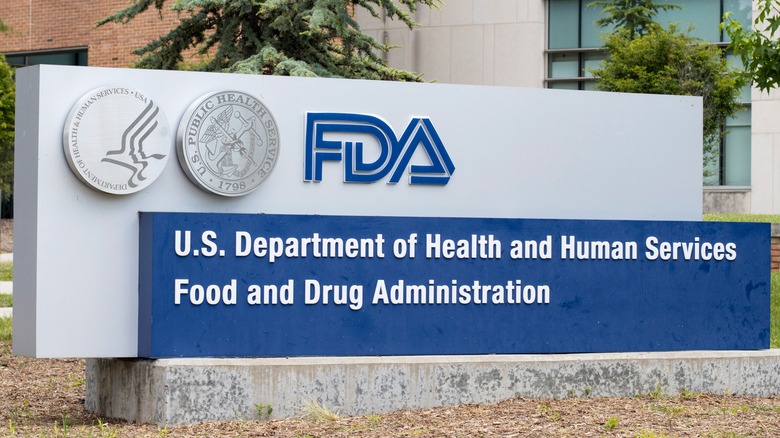 exterior FDA headquarters sign