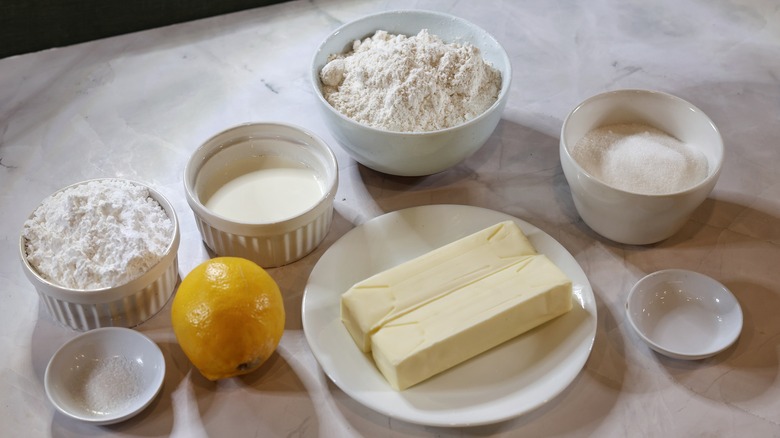 lemon shortbread cookie ingredients