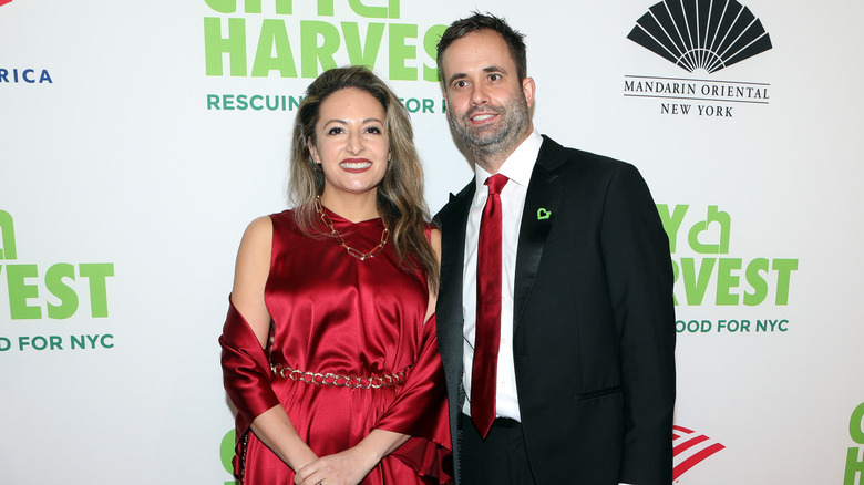 Scott Tacinelli and Angie Rito smiling at City Harvest event