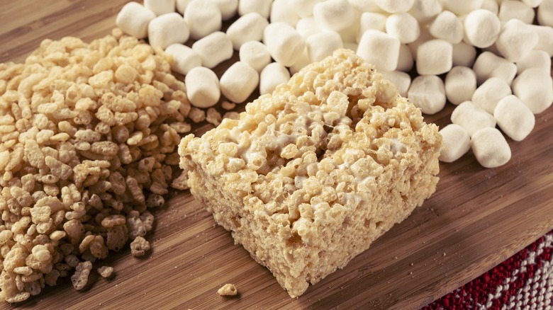 Rice Krispies Treat and ingredients