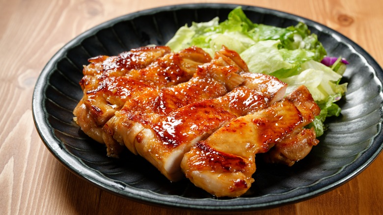 Bowl of teriyaki chicken